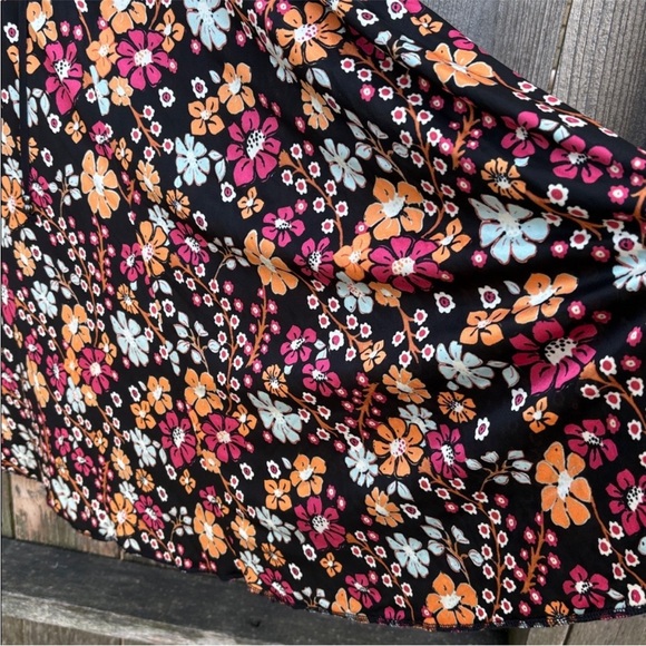 NWT Free People Daisy Jane Black Floral Swing Dress Generous Medium Retail $148 - Picture 16 of 16